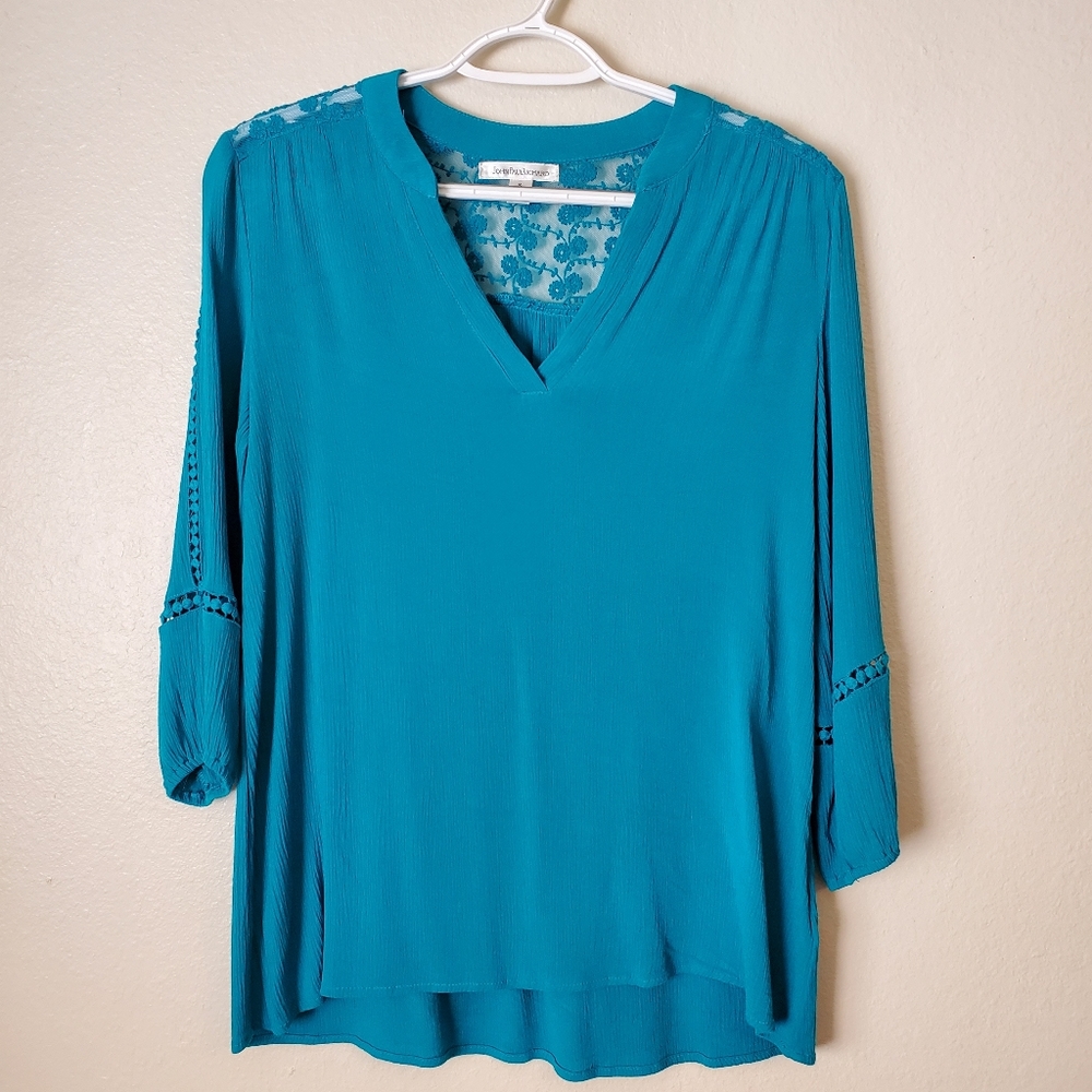 Blue JohnPaulRichard Blouse Size S